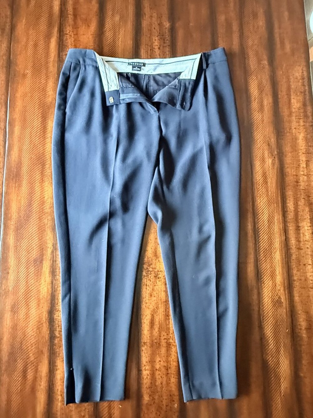 Trouvé Black Tailored Tapered Ankle Pants Size 12